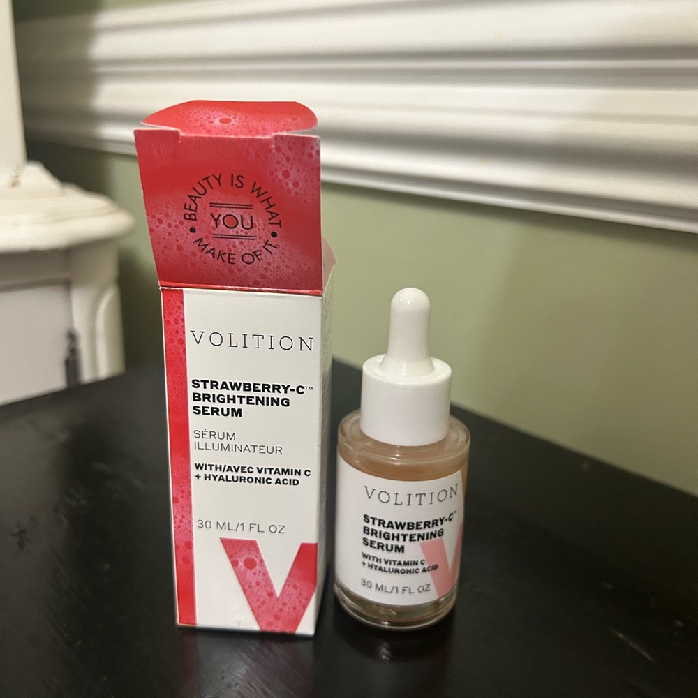 VOLITION Strawberry-C Brightening Serum Vitamin C +‎ Hyaluronic Acid 1 oz NIB